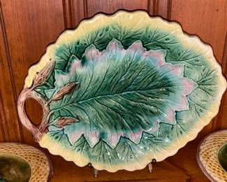 Large Antique Majolica Collection (Plates, Bowls, Chargers, Pitchers, Etc.)