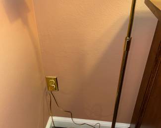 Brass Floor Desk Swivel Lamp