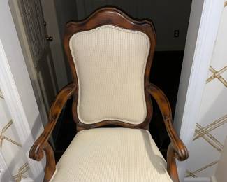Accent Upholstered Wooden Arm Chair