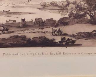 Framed "Claude Le Lorrain delin" Print