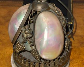Antique Bell W/ Abalone Shells