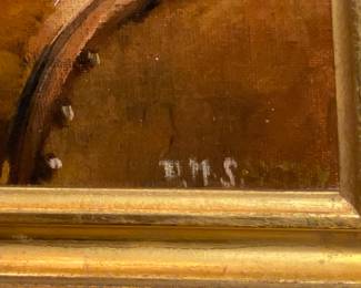 Gold Framed Painting (Signed)