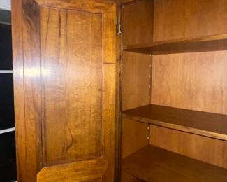 Oversized Dining Room 2 Door Wooden Armoire Cabinet
