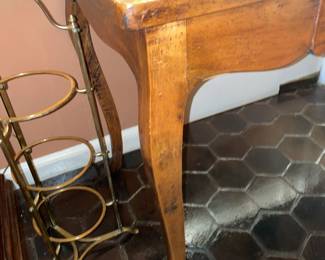 Large Antique Wooden Table With 1 Drawer