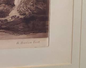 Framed "Claude Le Lorrain delin" Print