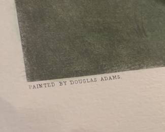 Framed "A Difficult Bunker" By Douglas Adams Print