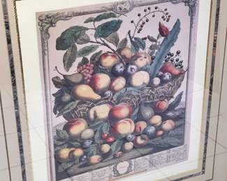 Framed Fruit Motif Print