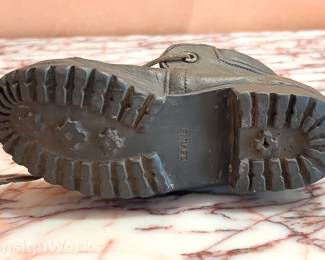 DETAIL: Marilyn LEVINE Child's Boot Ceramic Sculpture