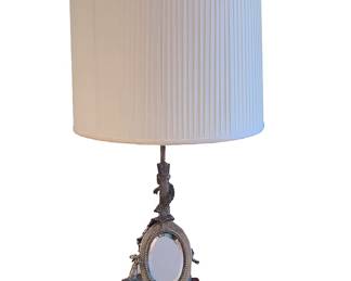 Cherub with Mirror Lamp