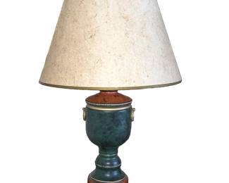 Mottled Tole Painted Lamp