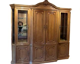 Three Section Lighted Wall Unit