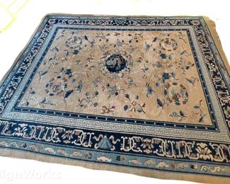 Hand-Knotted Oriental Carpet With Dragon Medallion 12' x 9'