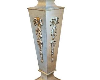 Silver and Gilt Wood Pedestal