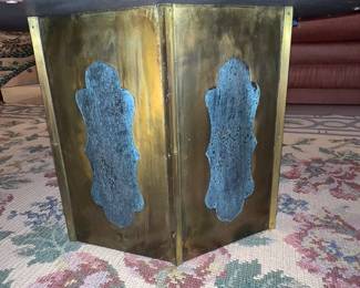 DETAIL: PHILIP & KELVIN LAVERNE 4ft "Chan" Bronze & Pewter Coffee Table