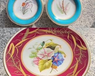 Bavarian Porcelain Footed Cake Stands