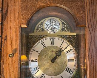 Grandfather clock closeup WORKS 