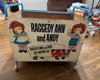 Raggedy Ann and Andy Toy Cart
