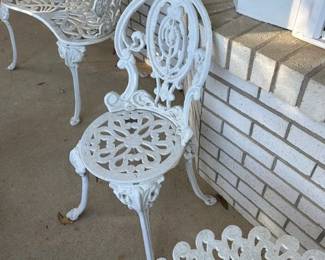 Wrought Iron Chairs & Settee