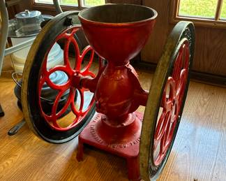 Antique coffee grinder
