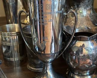 antique silver plated trophy