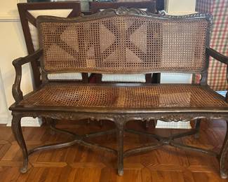 Antique settee loveseat