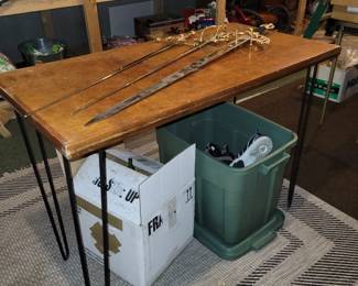 Hairpin leg vintage table