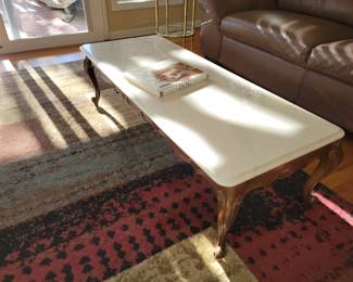 Marble top coffee table