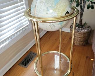 Vintage globe on stand