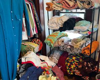 Large amount of afghans and quilts