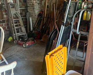 Ladders, yard tools, ramps, hand tools, step ladders,