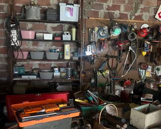 Hand tools, weed eaters, saws etc