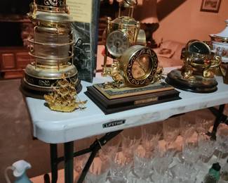 Maritime Brass Ship Lamp" Nautical piece from The Franklin Mint