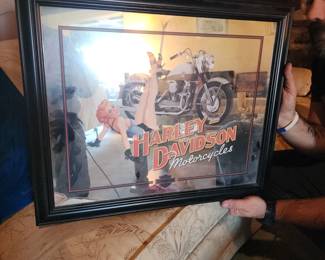 Harley Davidson Hanging Wall Mirror