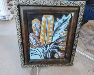 Metal Art Feathers
