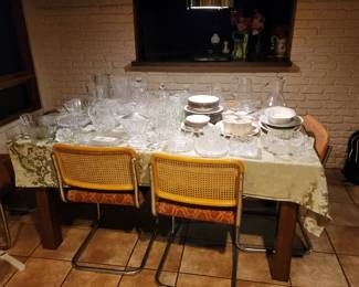 Cane and Chrome Chairs