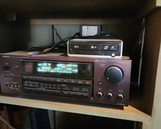 Onkyo TX-SV70PRO AV control tuner amplifier & LG External Super Multi DVD Rewriter