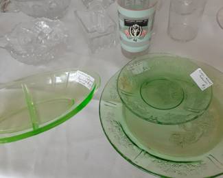Uranium glass and Kentucky Derby glass