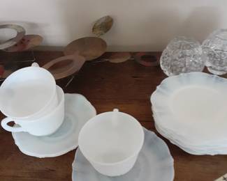 Opalescent American Sweetheart dishes