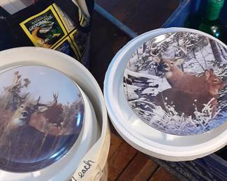 Seven Danbury Mint  Deer Plates