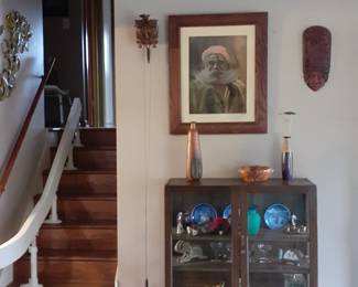 Bookcase -- glass missing on left side.