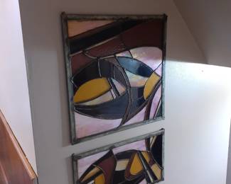 Lead glass wall or window hangings