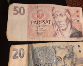 Czech Money  and there is more from other countries