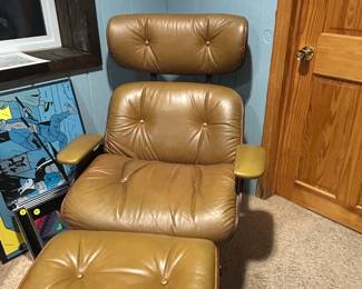 MCM chair and ottoman