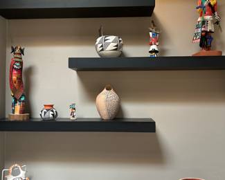 Tons of native pottery
