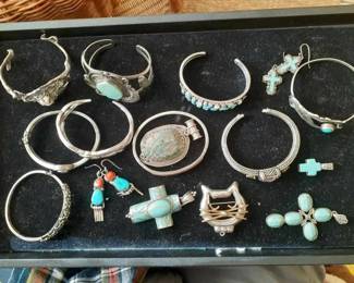 Sterling and turquoise 