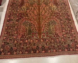 Persian Wool On cotton Tree of Life Prayer Rug 75” x 53”