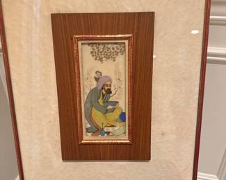 Two Original Antique Persian “Mughal” Style Handpainted Miniatures (17thCentury?)