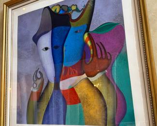 Jeu De Mains, Mikhail Chemiakin 1994, Serigraph on Paper.  Signed Limited Edition