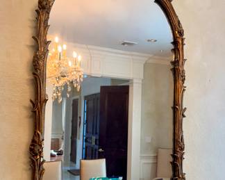 Antique French Louis XV Gold Gilted Mirror
