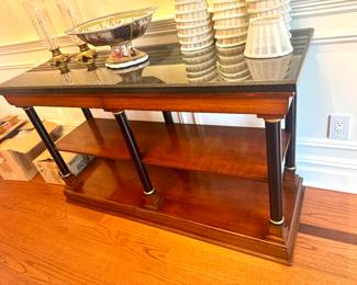 Bloomingdale’s Neo-Empire Console with Marble Top 